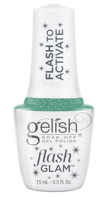 Gelish flash GLAM Mint To Sparkle - 15mL / .5 fl oz Gelish flash GLAM Mint To Sparkle - 15mL / .5 fl oz