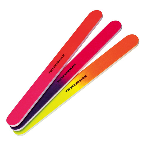 Tweezerman Neon Hot Nail Files 3 Pack