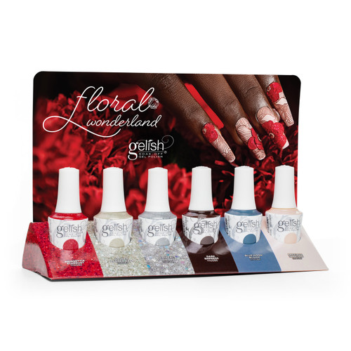 Gelish Soak-Off Gel Holiday Winter 2025 Floral Wonderland collection - 6PC Display