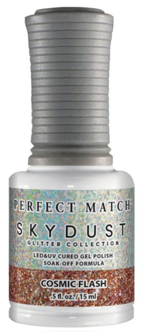 LeChat Perfect Match Sky Dust Glitter Gel Polish Cosmic Flash - 5 oz