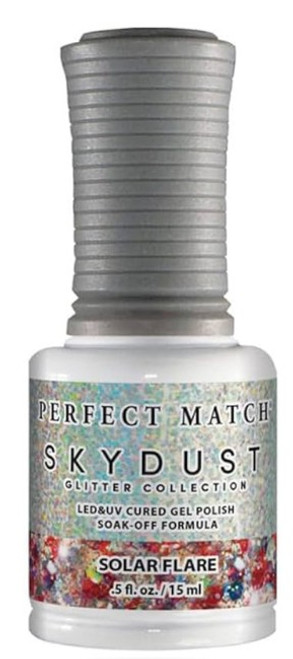 LeChat Perfect Match Sky Dust Glitter Gel Polish Solar Flare - 5 oz