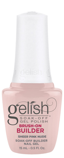 Gelish HEMA-Free Brush-On Builder Sheer Pink Nude - 15 mL / .5 fl oz