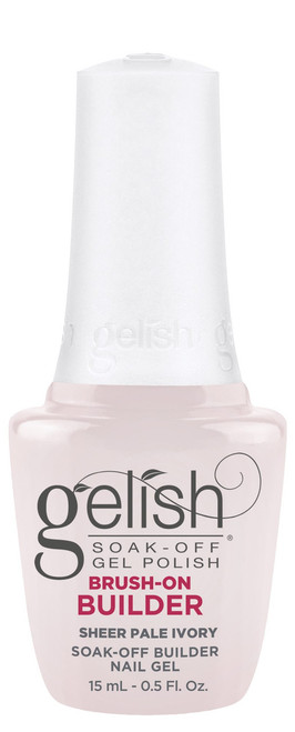 Gelish HEMA-Free Brush-On Builder Sheer Pale Ivory - 15 mL / .5 fl oz