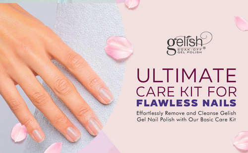 Gelish Full Size Gel Polish Soak-Off Basic Care Kit
