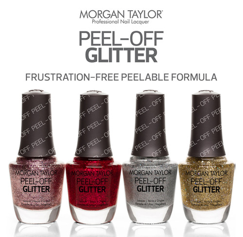 Morgan Taylor Peel-Off Glitter Nail Polish 4-Pack - 50% OFF