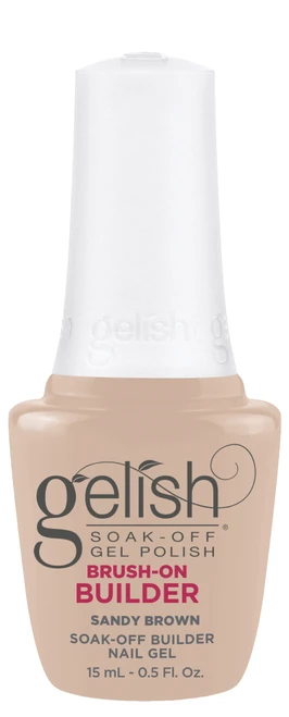 Gelish HEMA-Free Brush-On Builder Sandy Brown - 15 mL / .5 fl oz
