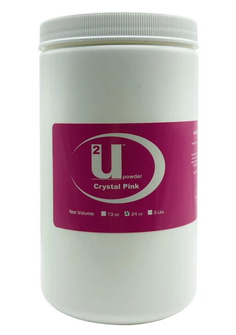 U2 Acrylic Nail Powder Super Crystal Pink - 24 oz