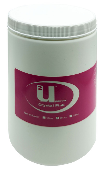 U2 Acrylic Nail Powder Super Crystal Pink - 24 oz