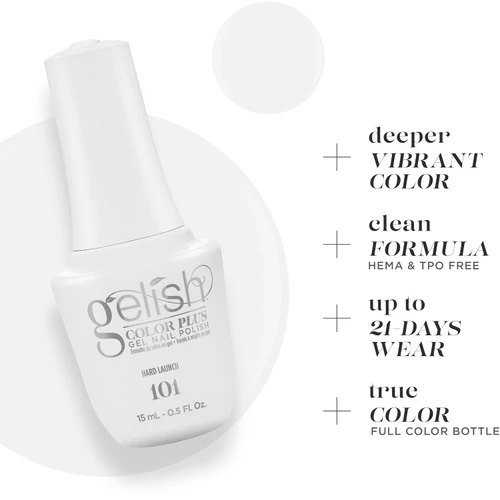 Gelish Color Plus Gel Nail Polish Hard Launch - 0.5 fl oz