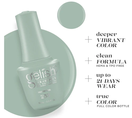 Gelish Color Plus Gel Nail Polish Sugar Mint Kisses - 0.5 fl oz