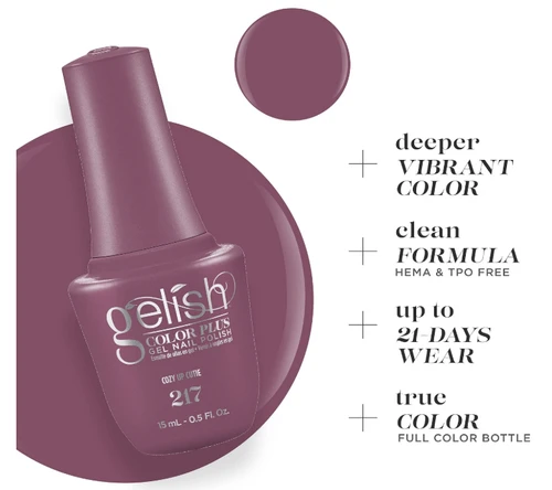 Gelish Color Plus Gel Nail Polish Cozy Up Cutie - 0.5 fl oz