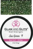 Glam & Glits Nail Art Glitter: Sea Green - 1/2oz