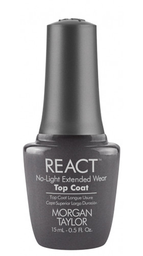 Morgan Taylor React No-Light Extended Wear Top Coat - .5oz