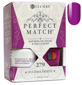 LeChat Perfect Match Gel Polish & Nail Lacquer Fuchsia Freeze - .5oz