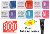 Gelish Soft Gel Tips 550 ct with Tube Adhesive 15 mL FREE!