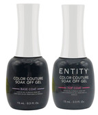 Entity Color Couture Soak Off Gel Base & Top DUO