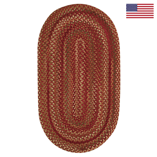 Capel Rugs 0048-500 Homecoming Oval Rug 500 Rosewood