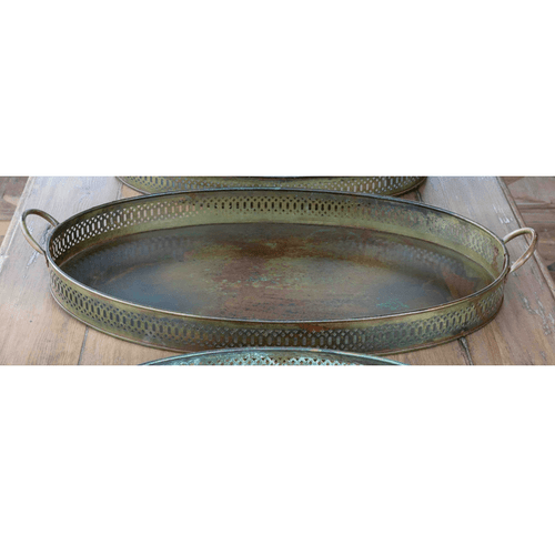 Park Hill EAW90408-L Large Patina Serving Tray