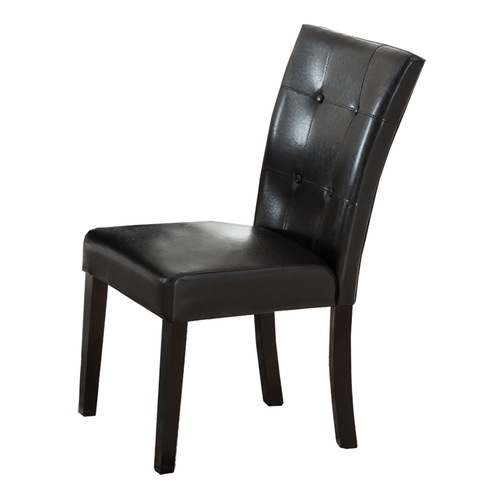Milton Greens 7763 Faux Leather Side Chair Espresso