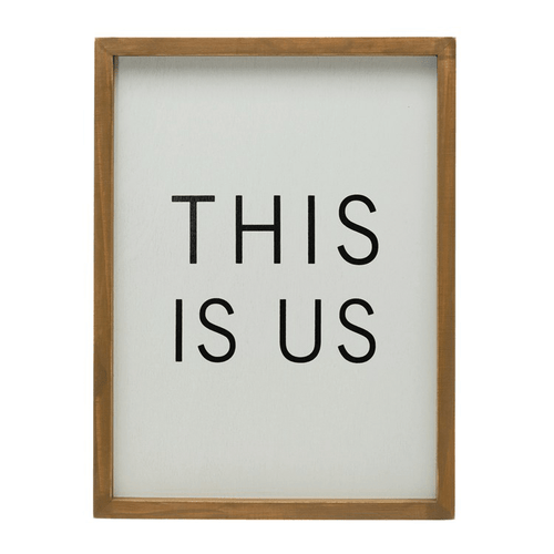 Creative Co-op DF4509 Bits and Bobs This is Us Sign