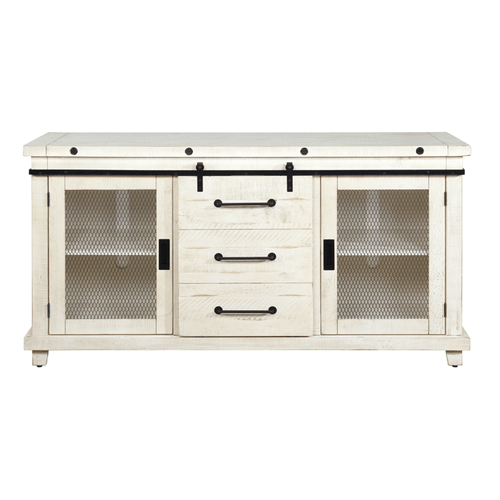Vilo VH8854 Industrial Charms 64 Inch TV Console White