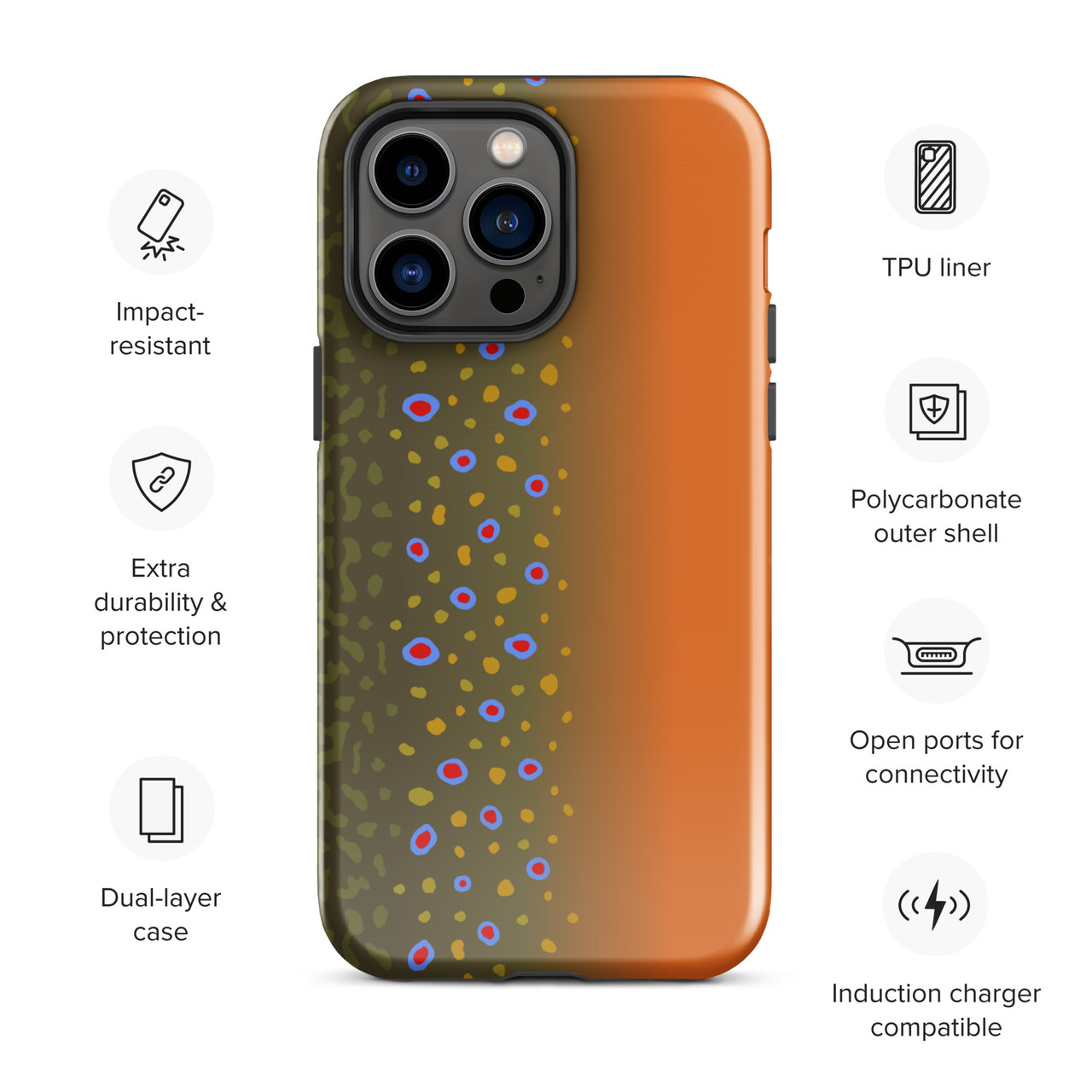 Insignia™ Hard Shell Case for iPhone 13 Gradient Rose Gold Glitter