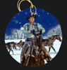 Robert Fuller - Porcelain Christmas Ornament - Jess Horse Wrangler