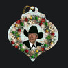 Robert Fuller - Porcelain Christmas Ornament -Robert Fuller Wreath