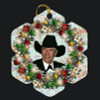Robert Fuller - Porcelain Christmas Ornament -Robert Fuller Wreath