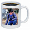 Robert Fuller Laramie-Looks Like He's/She's Headed for Laramie coffee mug