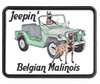 Trailer Hitch Cover-Jeepin' Malinois