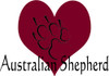 Canine Tee - Heart Australian Shepherd
