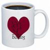 K9 Mug - Heart - Bulldog