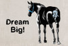 Draft horse refrigerator magnet - Dream Big