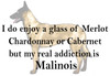 Wine Tumbler-Malinois Addiction