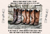 Cowboy Boot kitchen table placemat - Rein in your horse and pull its bit.....