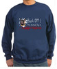 Navy  K9 Sweatshirt - Back Off! I'm owned by a Belgian Malinois