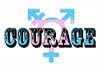 LGBTQ Transgender courage design for t-shirts