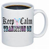 LGBTQ coffee mug - Keep Calm and Transition On