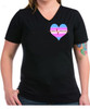 LGBTQ Transgender Navy V-Neck t-shirt -Live Authentically