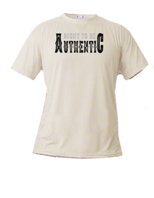 LGBTQ - Transgender T-shirt: Right To Be Authentic - Grey