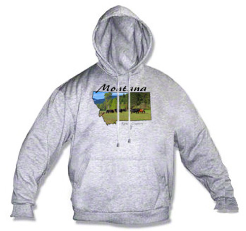 Montana Hoodie - Montana is ranch country