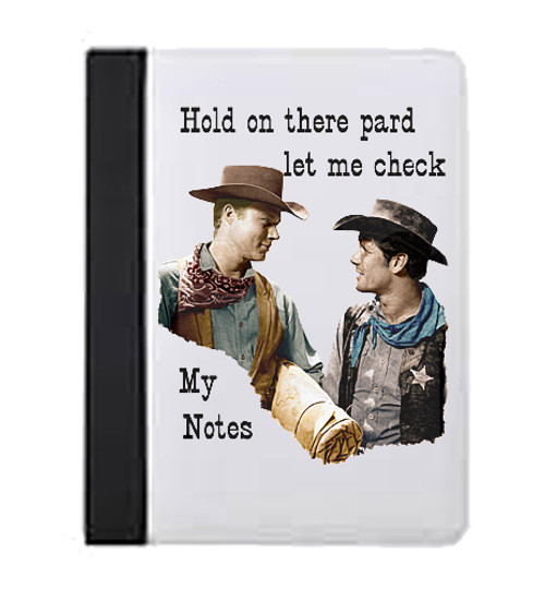 Robert Fuller Large Notebook-Laramie-Hold on Pard