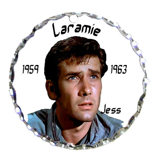 Robert Fuller silver plated oval shaped charm-Laramie Years-Jess