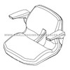 HUSTLER 608027 - SEAT SK120 W/ RF WELD - Image 2