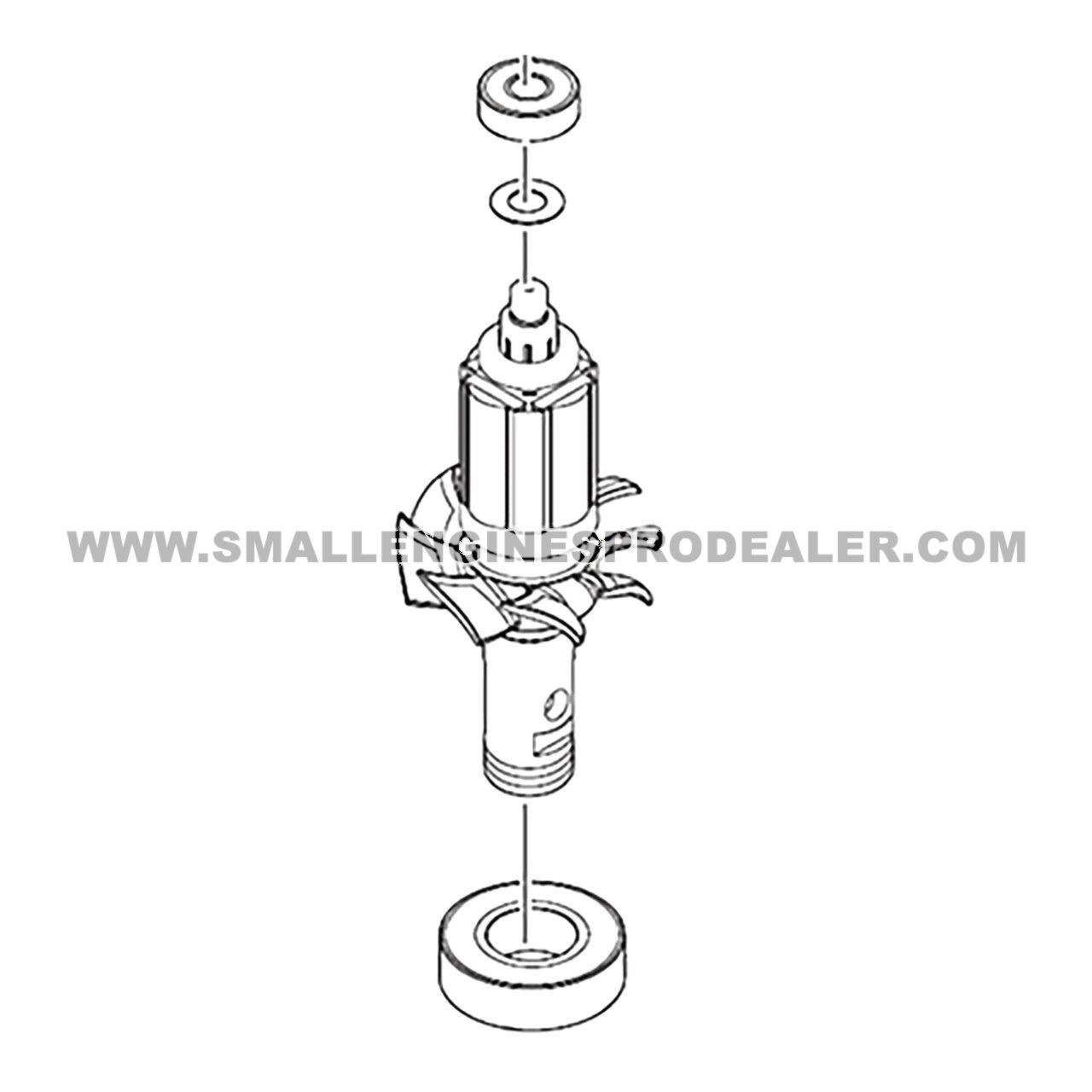 MAKITA 519449-8 - ROTOR XTR01 - Authentic OEM part | SEPD Mower Parts