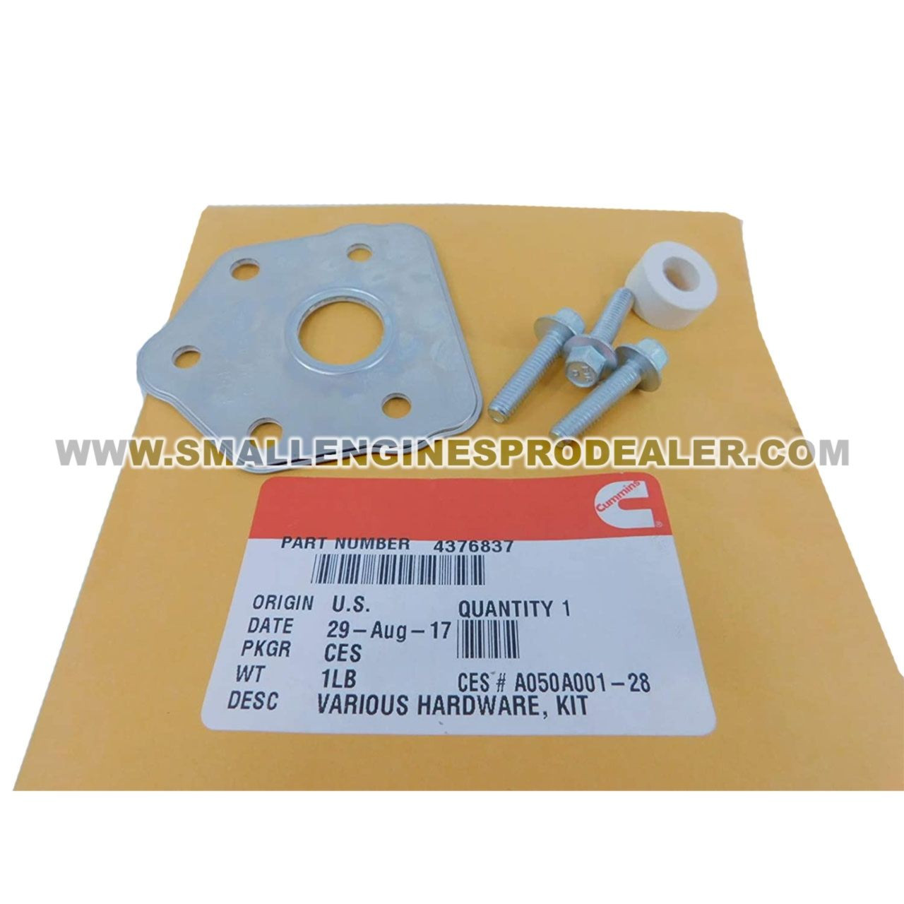 CUMMINS CUMMINS 4376837 HARDWARE KIT - SEPD Genuine part