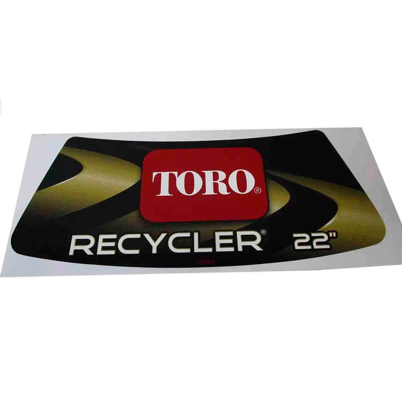 Genuine Toro 115-4676 Decal Sticker For 22" Recycler Lawn Mower - OEM Replacement 7 thumbnail image