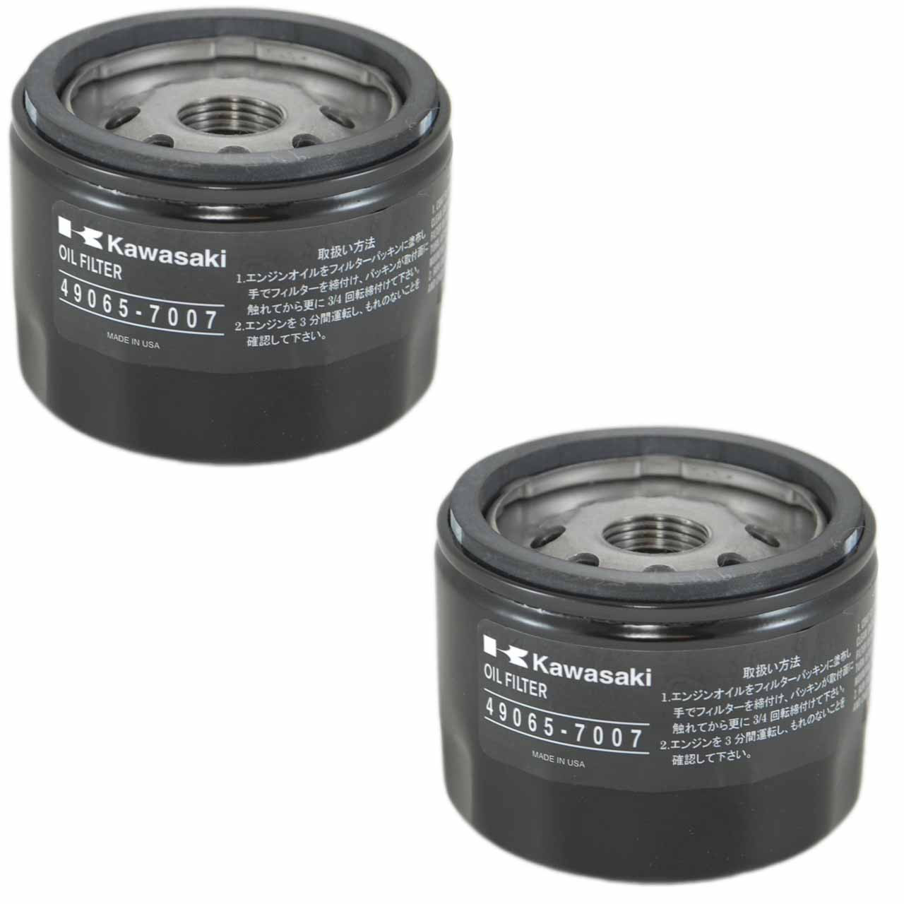 Kawasaki OEM Oil Filter 490657007 For FX921V - 31HP Engine (2 Pack