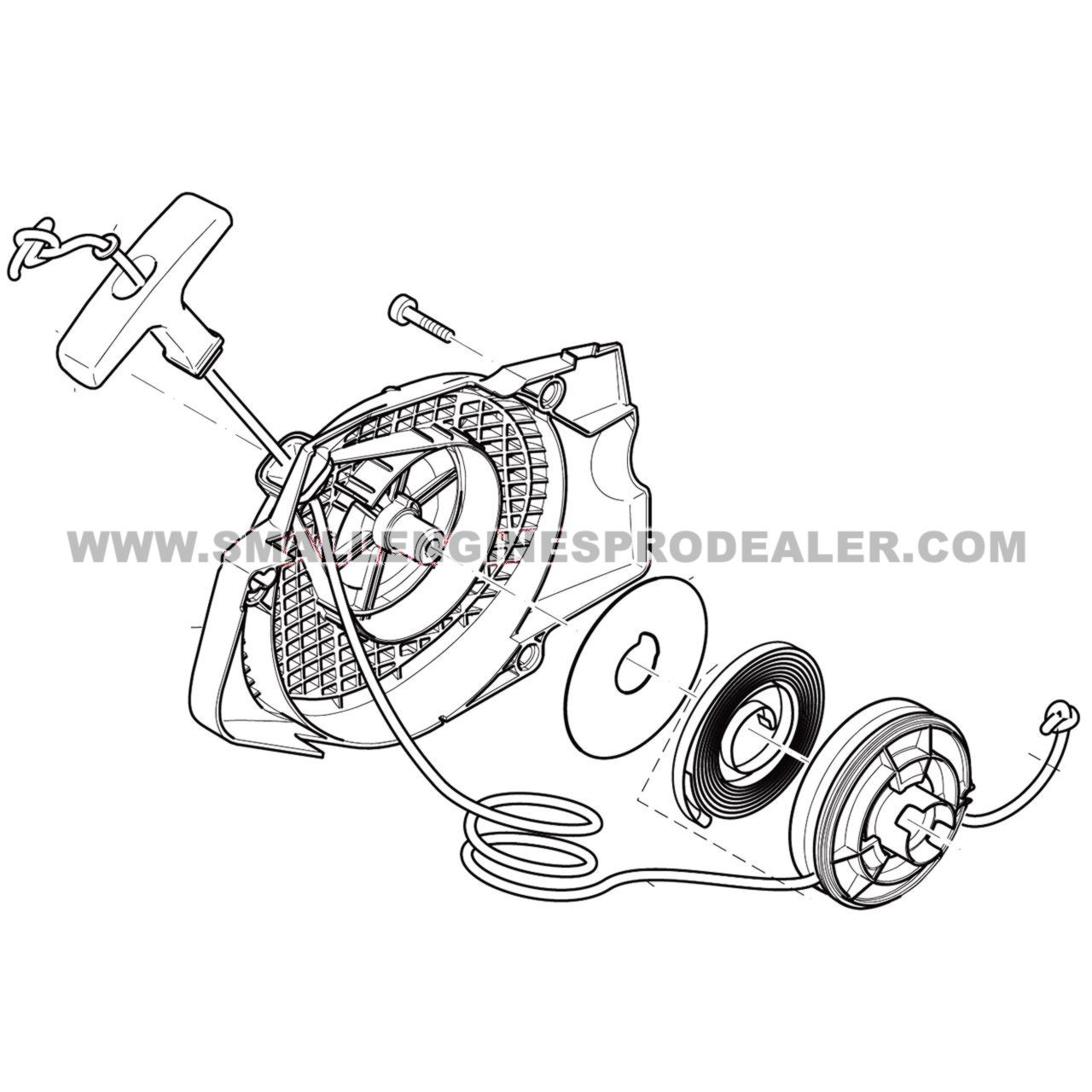 MAKITA 038-160-015 - STARTER ASSEMBLY DOLMAR PS-7910 - Authentic